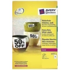 Avery Printer Label White